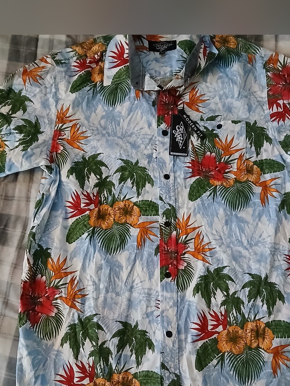 💥 Eighty Eight Hawaiian Short-Sleeve Button-Down Shirt [NWT] MEN'S LARGE